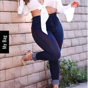 Fashion Nova Dark blue jeans